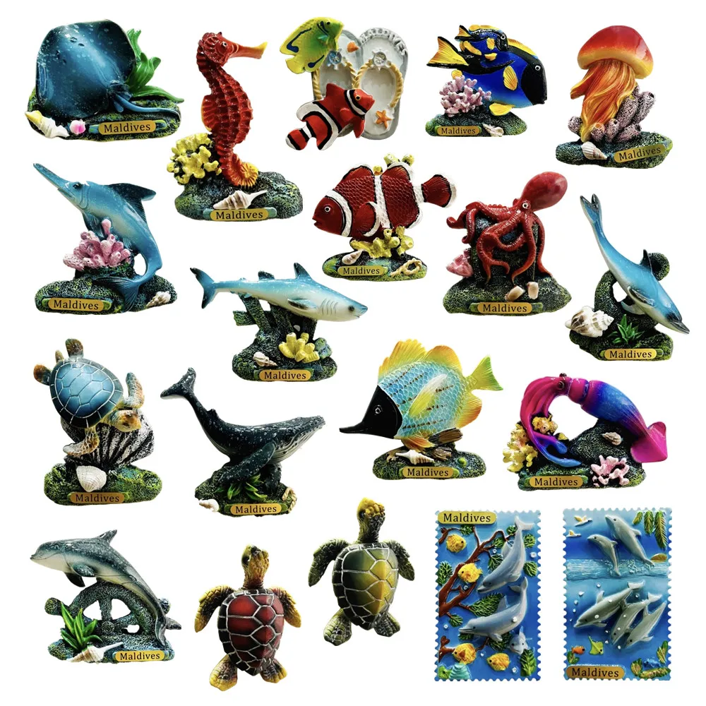 Asia Maldives Customs And Culture 3D Refrigerator Magnets Fridge Magnetic Tourist Souvenir Decoration Articles Handicraft Gifts