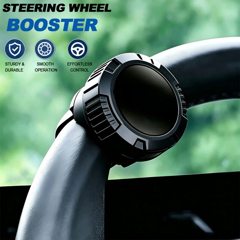One-Handed Steering Wheel Spinner Knob 360 Degree Turning Hand Control Helper Auxiliary Booster For Driving Car Accessories