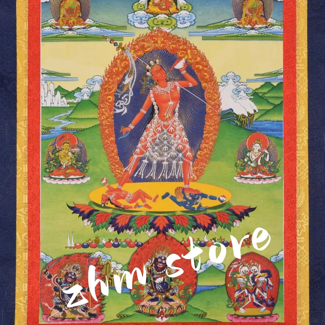 Tangka hanging painting gilding Naluo Daku Tangka Buddha porch Buddhist temple decorative painting