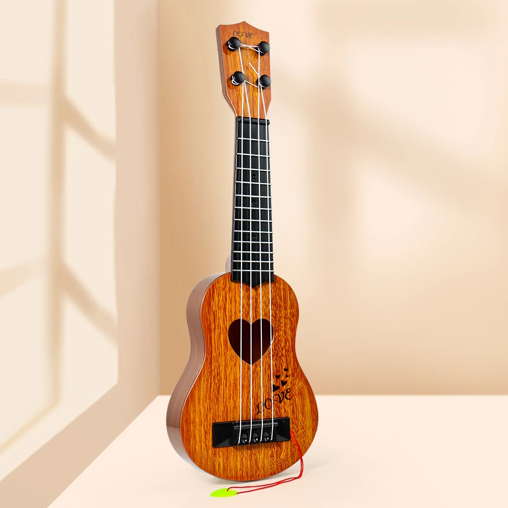 Mini 4 String Ukulele Classical Style Musical Stringed Instrument Beginner Gift for Children Early Music Education Learning