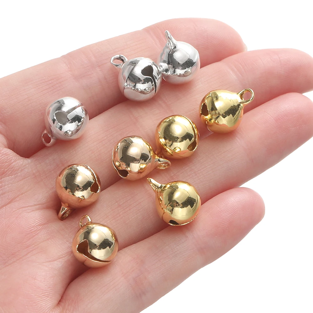 5 قطعة 14/18 كيلو الذهبي مطلي الحديد جرس شكل سحر المعلقات الصغيرة ل سوار ذاتي الصنع قلادة صنع المجوهرات اكسسوارات #6