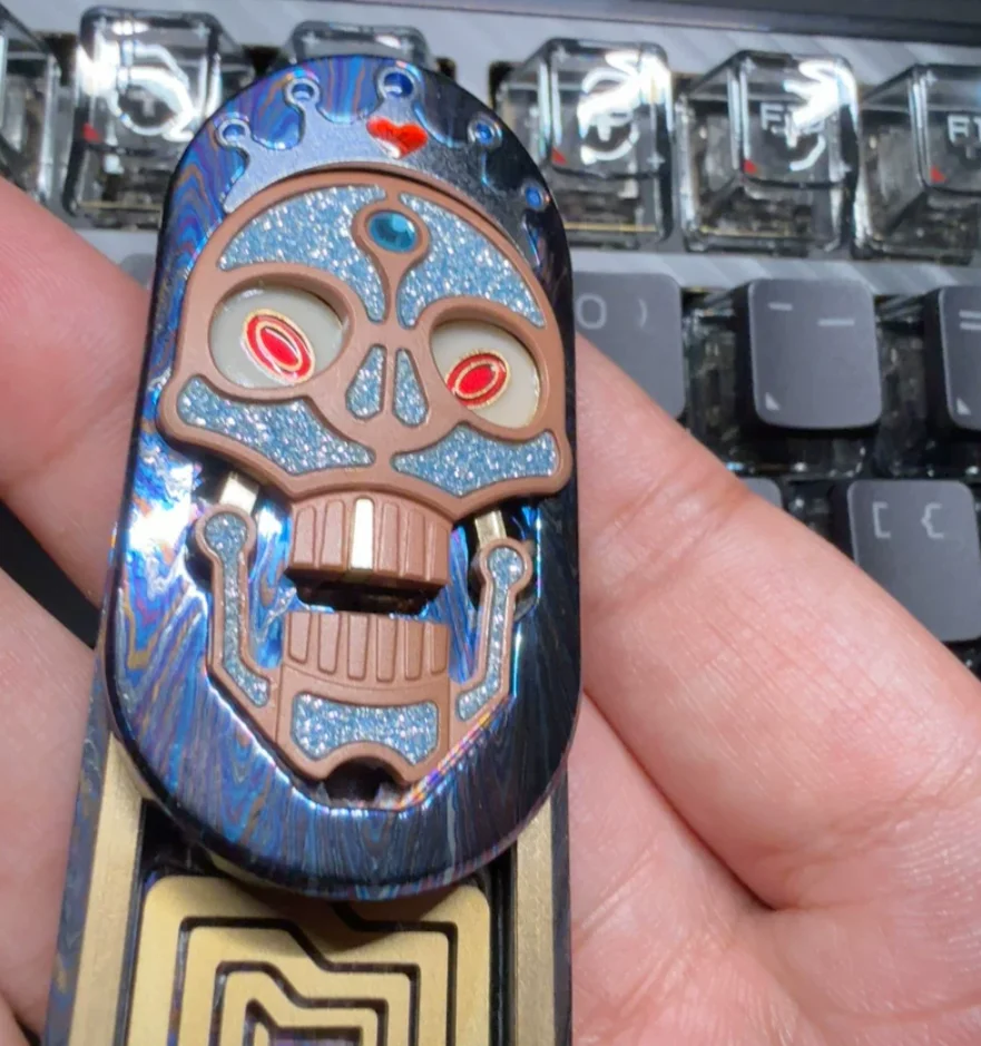 Used EDC SAS King David Zircuti fidget slider decompression toy