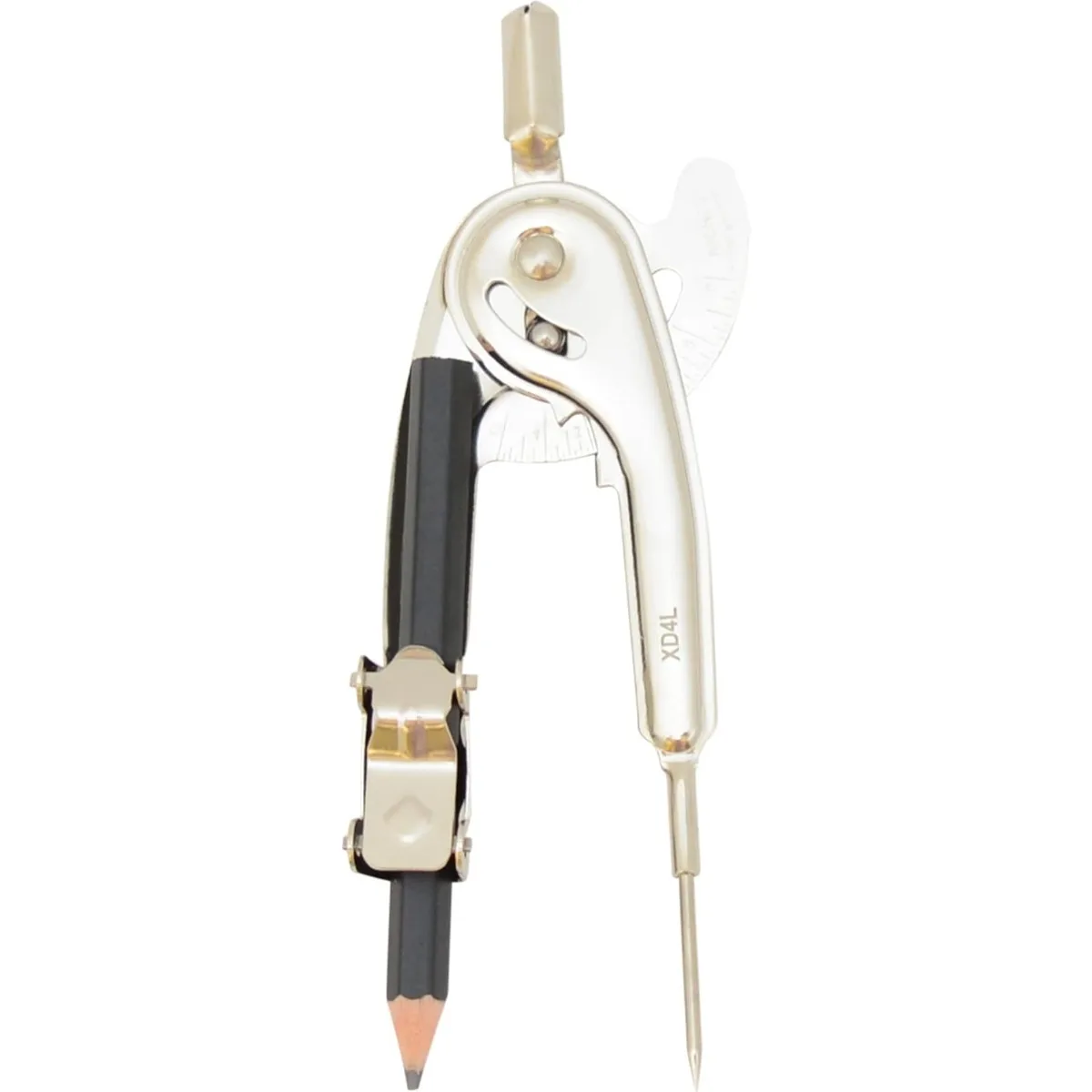 بوصلة صياغة مطلية بالنيكل مع قلم رصاص، تصميم محمل كروي للطلاب والمهندسين