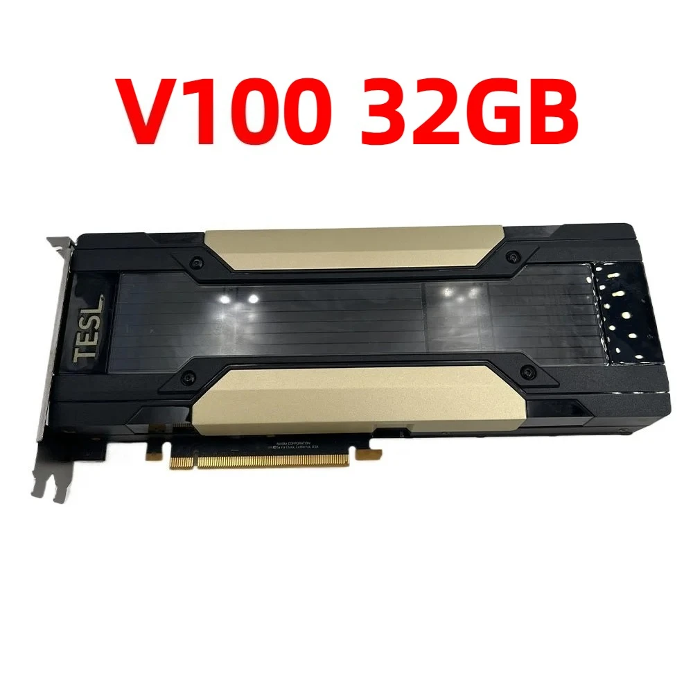 

Графическая карта V100 32 ГБ с интерфейсом SMX2, адаптер PCIE для глубокого обучения, оригинальная V100 32 ГБ