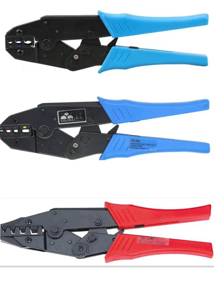 HS-04WF/04WFL HS-06WF2C HS-16GF HS-35WF HS-10WF LY-03C HS-40J HS-30J Wire Stripper Europ Style Ratchet Crimping Plier Hands tool