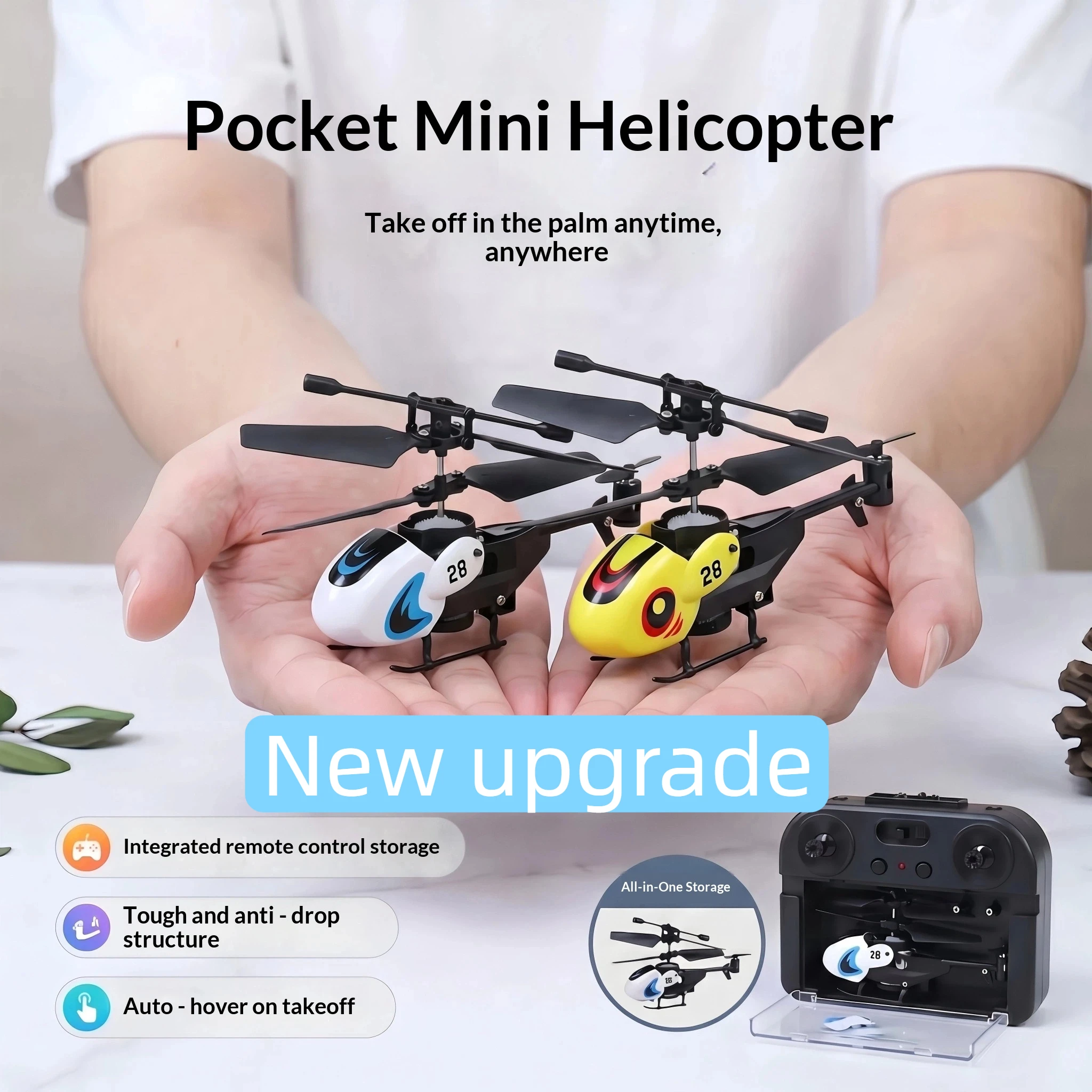 New Mini Rc Helicopter 3 5 Channel Crash Resistant Pocket Size Remote Control Aircraft Flying Model For Indoor Outdoor Hobby
