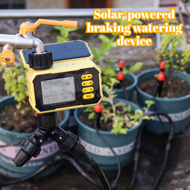 Household lazy micro-spray solar automatic irrigation watering device Intelligent drip irrigation control Timed flower watering