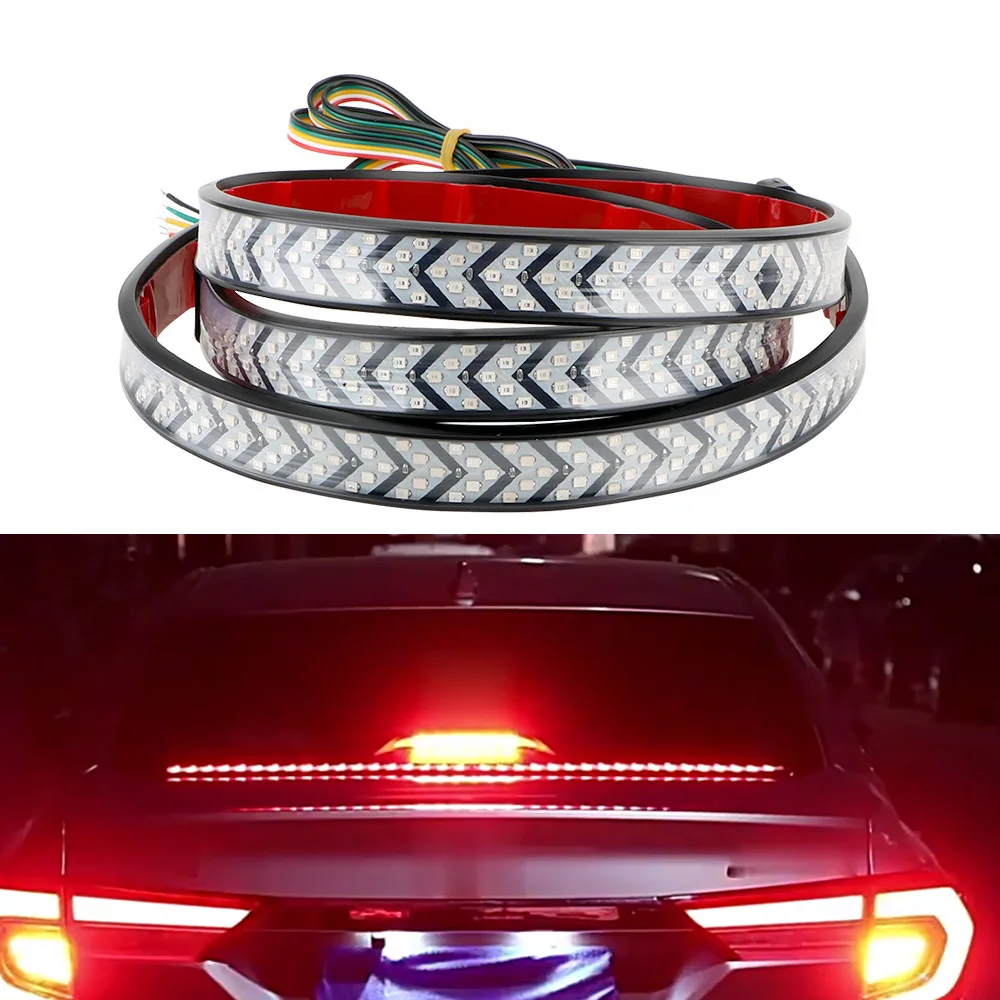 

LED Pickup Truck High Mounted Brake Lights with Streaming Turn Signals Multifunction Gradient Scanning Multicolor Car Accessorie