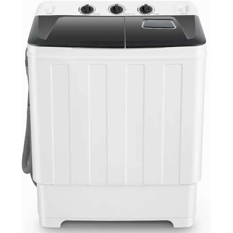 home.Portable Washing Machine 30Lbs Capacity Washer and Dryer Combo 2 In 1 Compact Twin Tub Laundry Washer (19Lbs) & Spinner (11