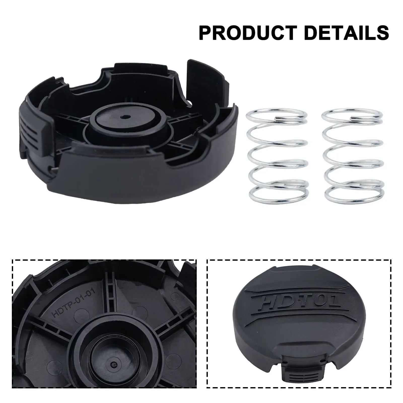 

Compatible DCST B Easy Installation ABS Replacement Spool Cap String Trimmer Trimmer Head Cap Small Spring Spacer