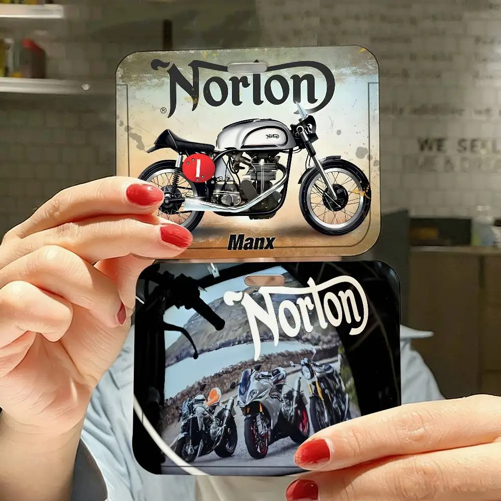 

Держатели для кредитных карт Motorcycle Racing N-Nortons Kitchen, шейный ремешок для банковских карт, держатель для проездных и ID-карт, студенческий бейдж