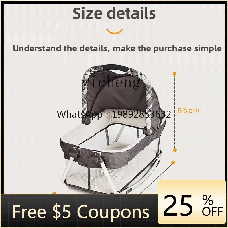 

ZZ Infant Carrier Cradle Go out Portable Newborn Sleeping Basket 0-3 Months Baby Bed in Bed