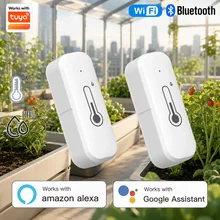 Tuya WiFi 블루투스 온도 습도 센서 스마트 홈 장면 연동 실내 모니터 APP 음성 제어 Alexa Google