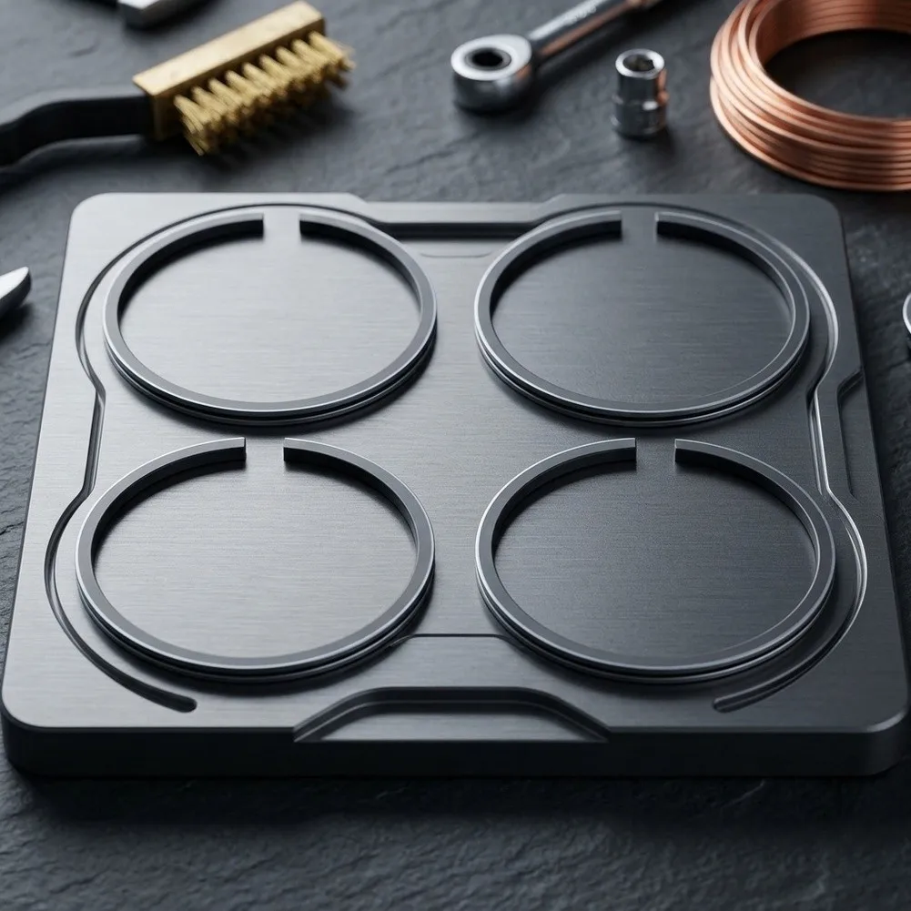 For Piston Ring Set 4pcs 4137 034 3000 Compatible with For FS38 FS45 FS46 FS55 FS75 FS85 FH75 FR85 FS26 FS86 FS88 Engine Models