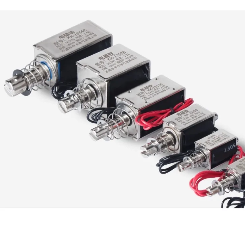 0837B 20N 10MM DC 5V6V12V24V Push-Pull Linear Solenoid Switch Open Frame Electromagnet Electric Magnet Industrial Long Stroke image 5