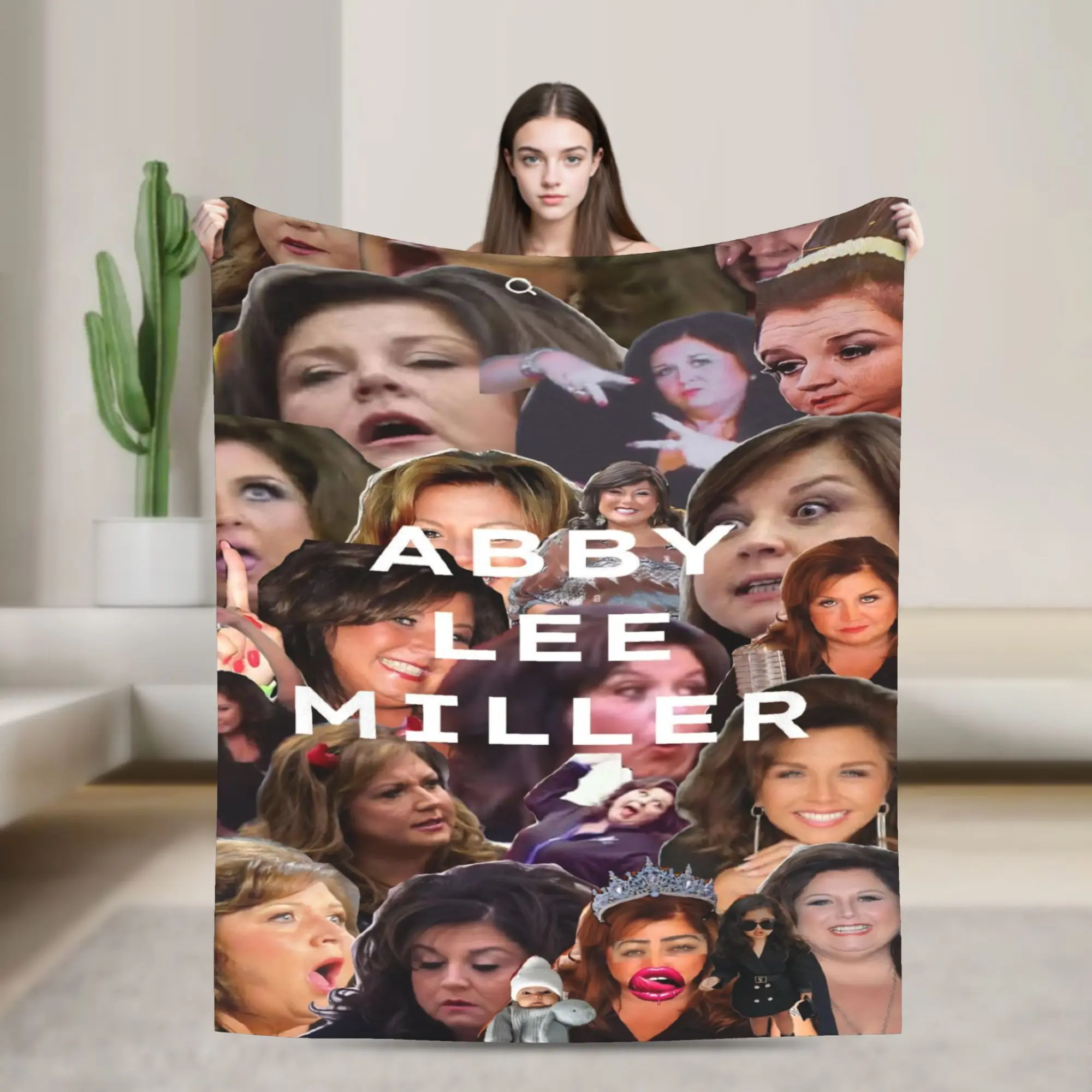 Abby Lee Miller Blanket American Dance Instructor Travel Flannel Throw Blanket For Couch Chair Sofa Bed Soft Warm Bedspread Gift