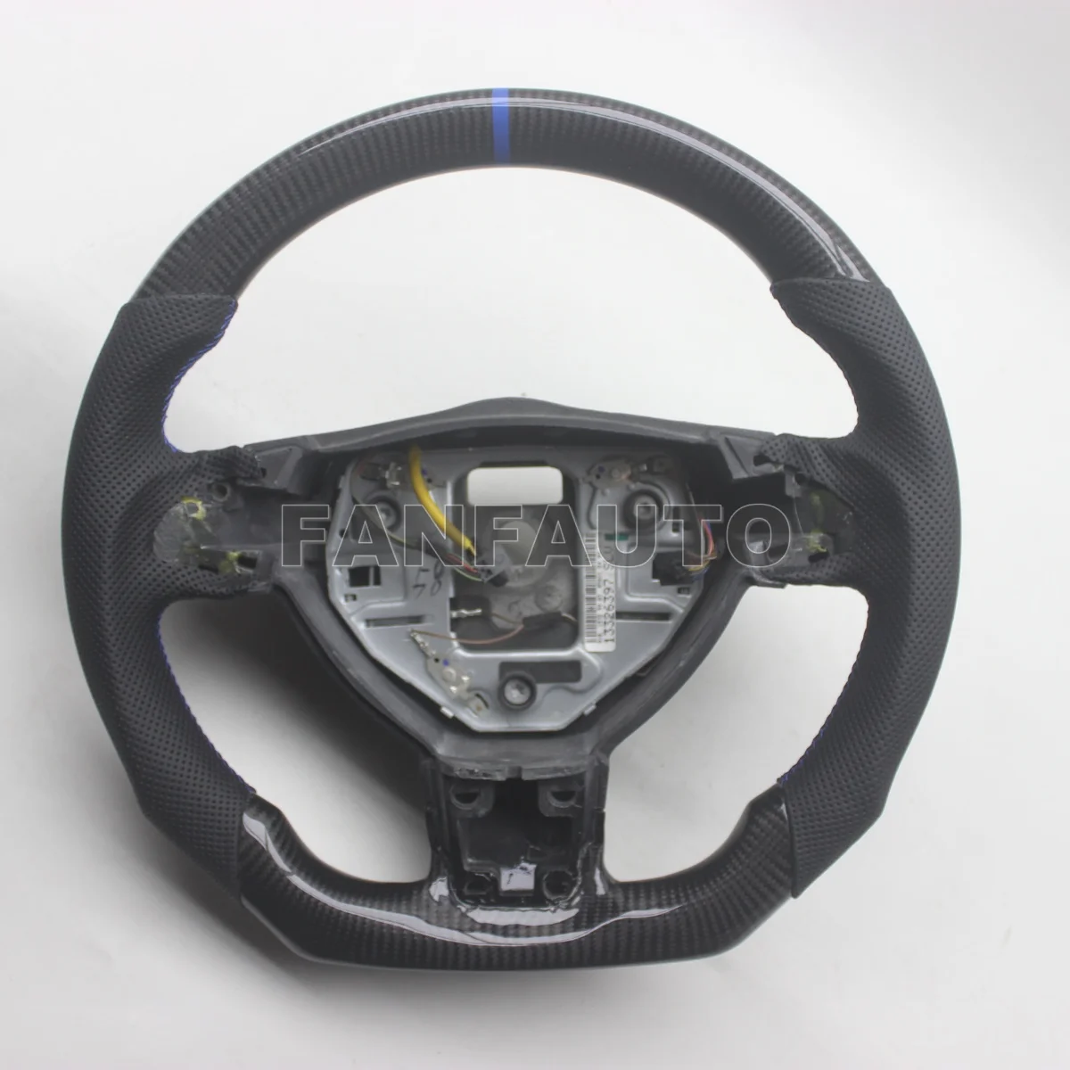 Vervangend Echt Koolstofvezel Stuurwiel Met Leer Voor Opel Astra H 2004-2010