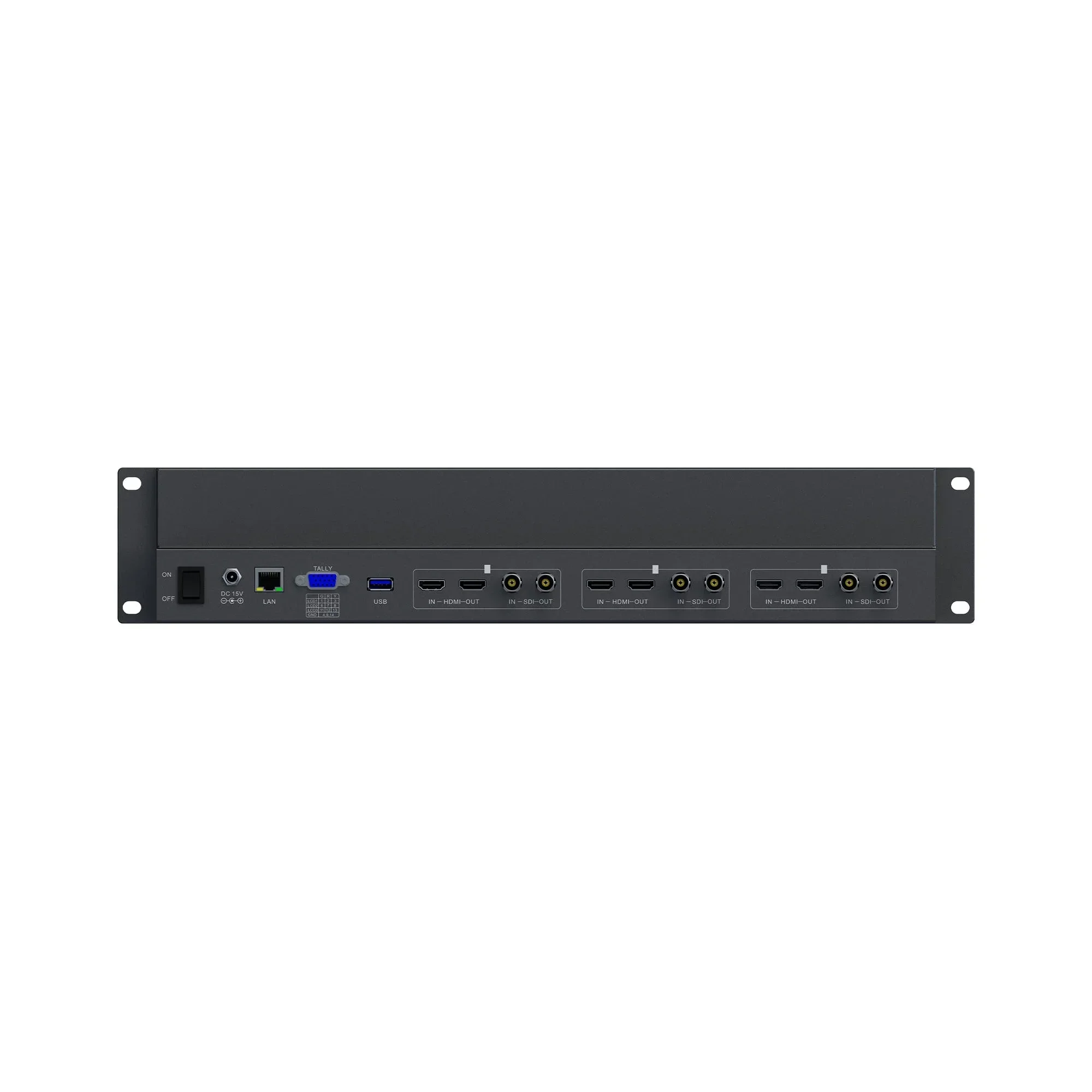 RM-503S barato e fino adequado para instalação de gabinete de 19 polegadas de largura Monitor de montagem em rack Full HD 2RU de 5 polegadas com HDMI 2.0, 3G S