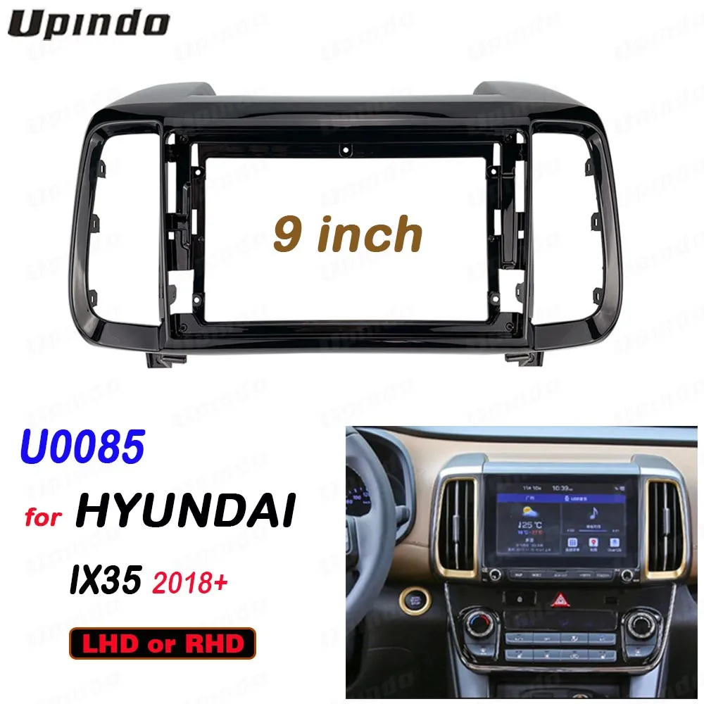 

Двойной Din 9-дюймовый автомобильный радиоприемник с установкой DVD GPS Mp5 ABS PC Пластиковая рамка для фасции для Hyundai IX35 2018+ Комплект приборной панели