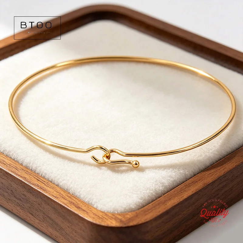 

14K Gold Filled 7 Inches Cuff Bangle Bracelet Adjustable Bangle Gold Filled Bangle Bracelet Minimalist Bangle Gift for Her