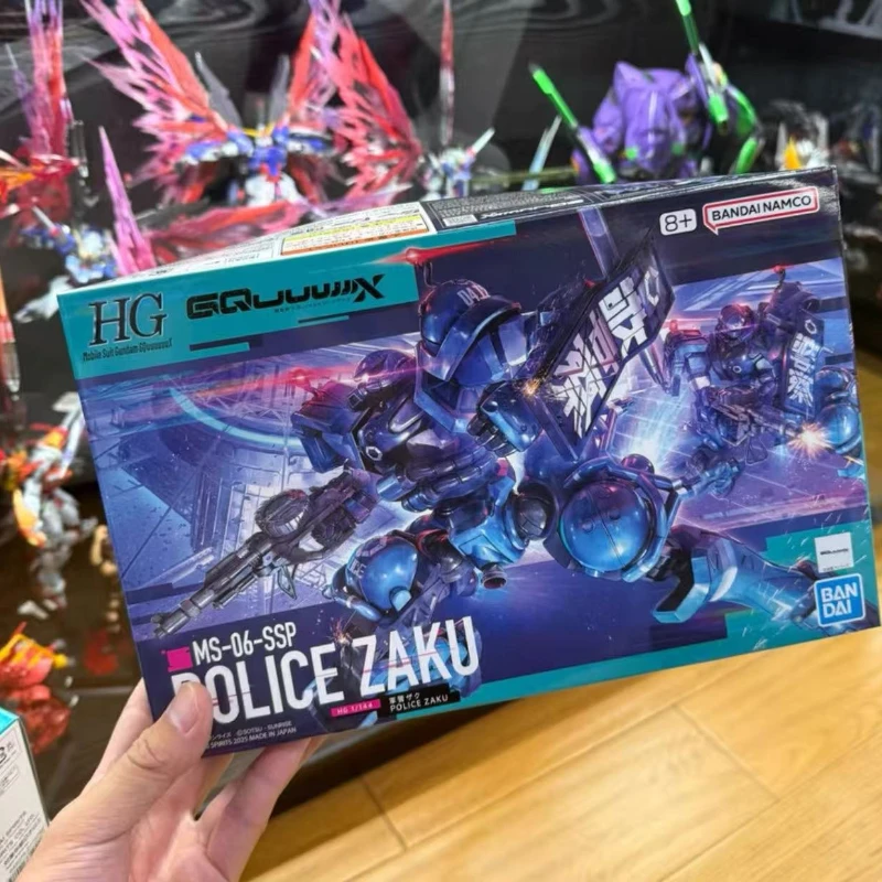 

Bandai В наличии HG 1/144 Оригинальный HG MSGG MS-06-SSP POLICE ZAKU Aninm, фигурка полного действия в сборе, модель игрушки, подарки для детей, набор