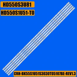 LED Backlight Strip For 55H6E 55H7608 55EU6070 H55A6100 H55A6120 H55A6200 H55A6250UK H55AE6000 HZ55H50Y HZ55A65 HZ55A67 HZ55H55