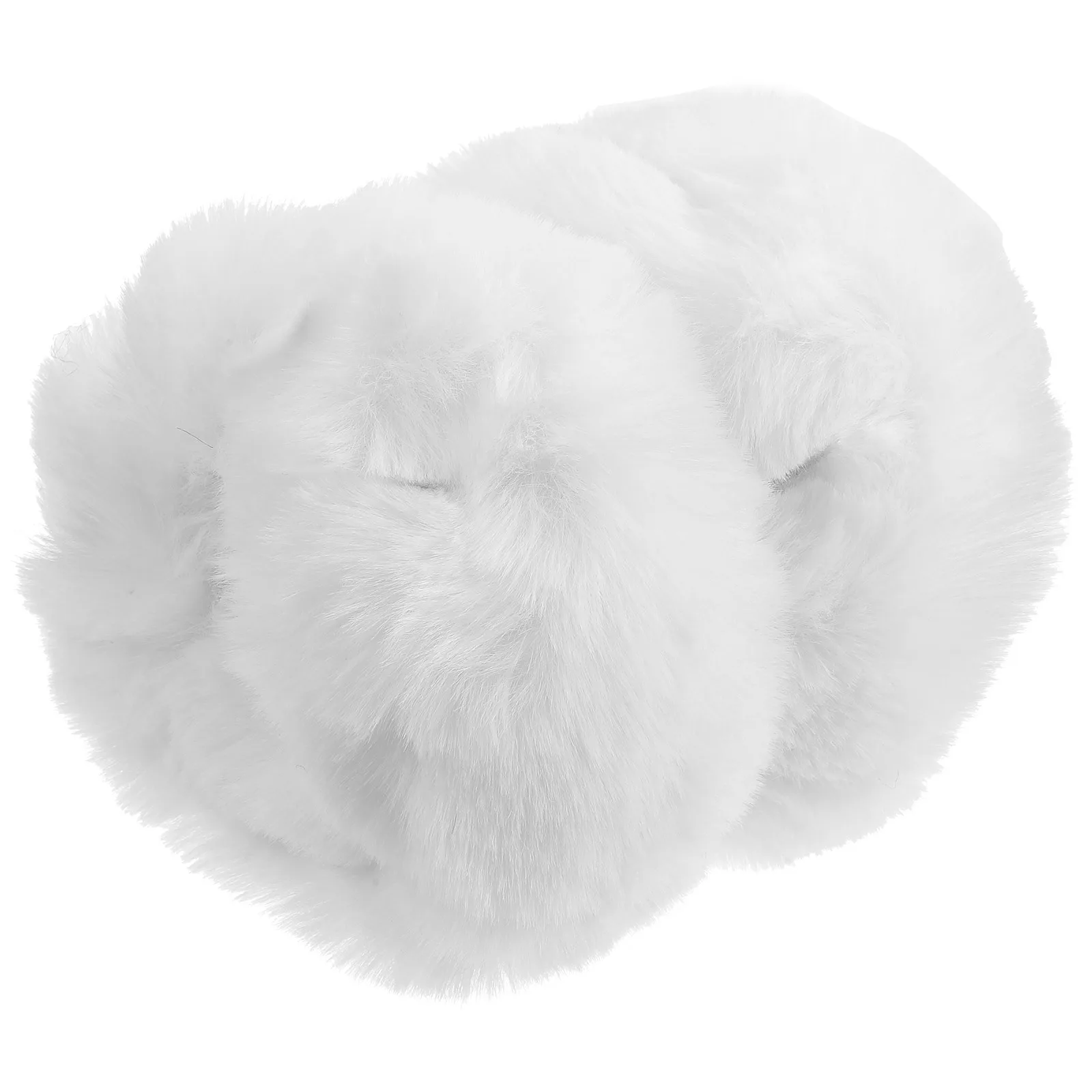 زوج واحد من أصفاد المعصم الدافئة ذات اللون الكلاسيكي من القماش الناعم أصفاد معصم شتوية مقاومة للرياح للنساء للاستخدام الخارجي المريح #4