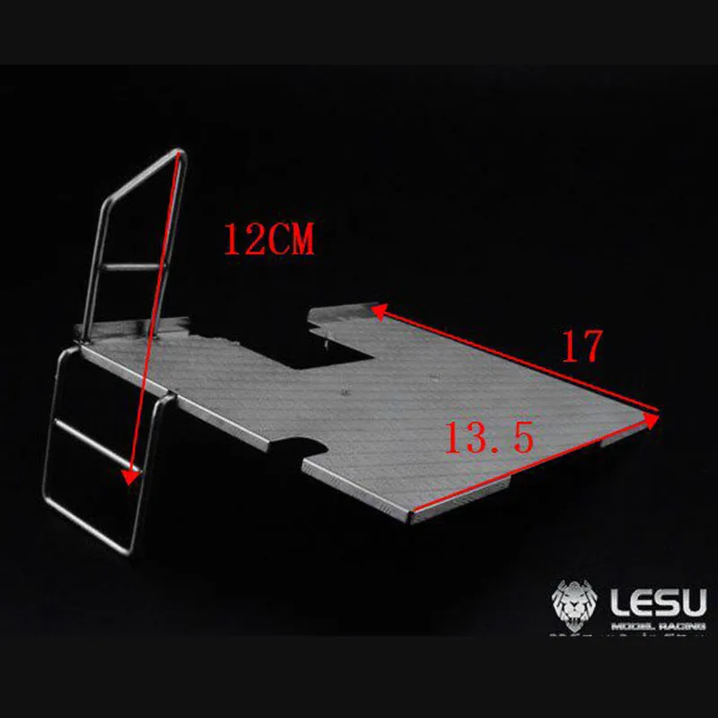 1/14 truck tractor pedal decoration truck model toy 700 two-axis modified model LESU
