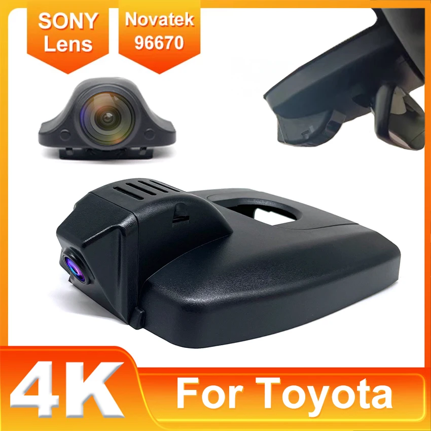 

For Toyota Highlander 3rd/4th Gen (XU50/XU70) 2021-2024 Front and Rear 4K Dash Cam for Car Camera Recorder Dashcam WIFI Car Dvr