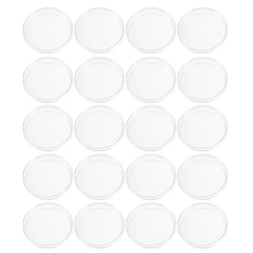 

30pcs Petri Dish Set 90Mm Transparent Plastic Disposable Culture Dishes For Biology Microbiology Lab Experiments Yeast Culturing