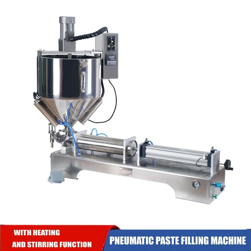 Filling Machine Single Nozzle Paste Range Packaging Equipment With Stirring And Heating Function