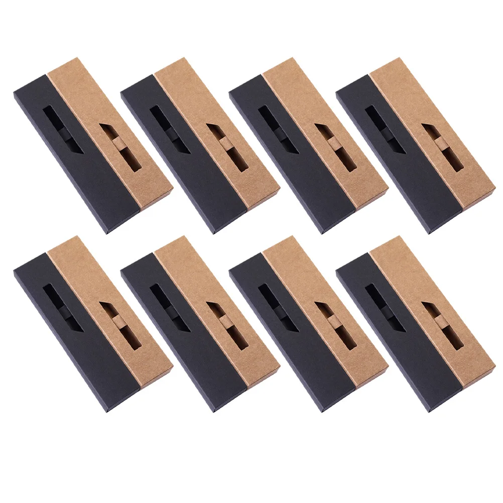 

20 Pcs Paper Box Smooth Surface Pen Storage Container Slim Student Holder Lightweight Backpack-Compatible Pen Case