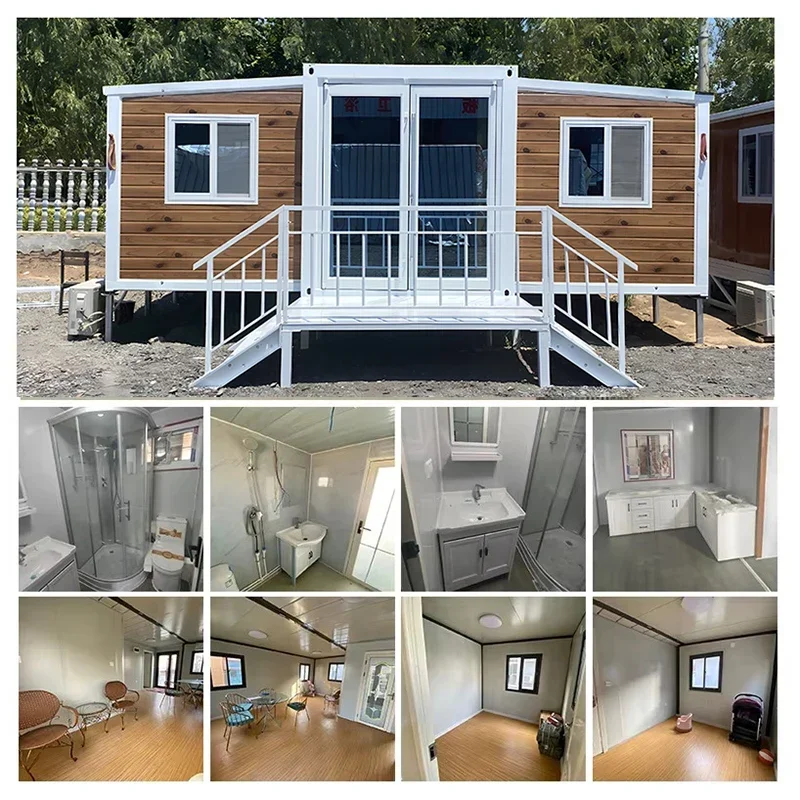 Container Houses Living 3 Bedroom Factory Direct Insulated Expandable Folding Container House Foldable Prefabricated Houses