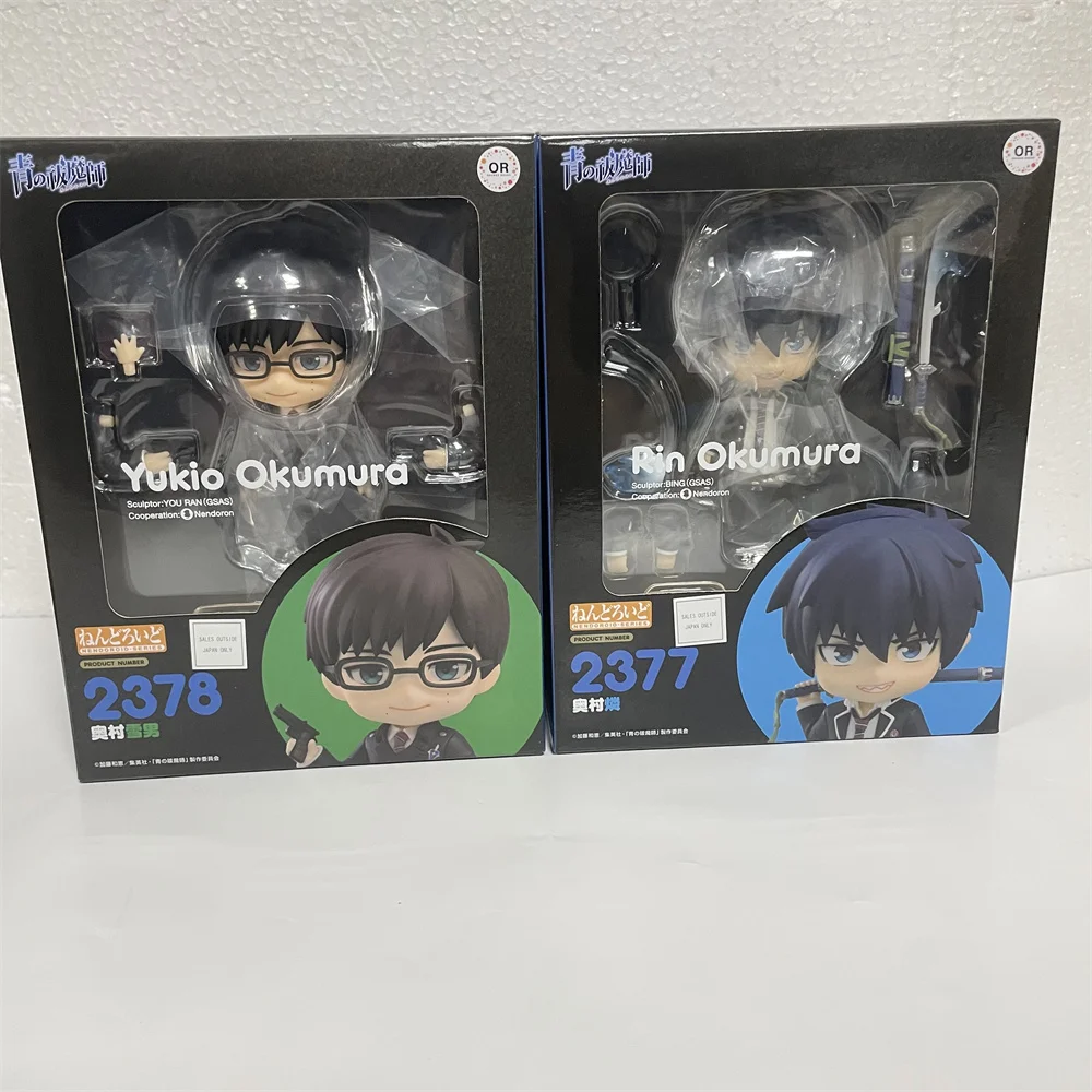 

In Stock Anime Figures Ao no Exorcist Okumura Rin 2377 Okumura Yukio 2378 PVC Action Figure Toys Figurine Model Gifts 10cm