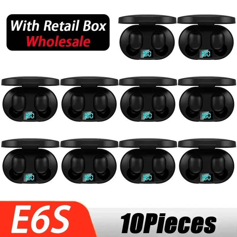 

E6S Bluetooth Earphones Smart Headphones Wireless Headset Mini Earbuds HiFi Microphones Sport TWS Bluetooth Watch Phone PK E7S