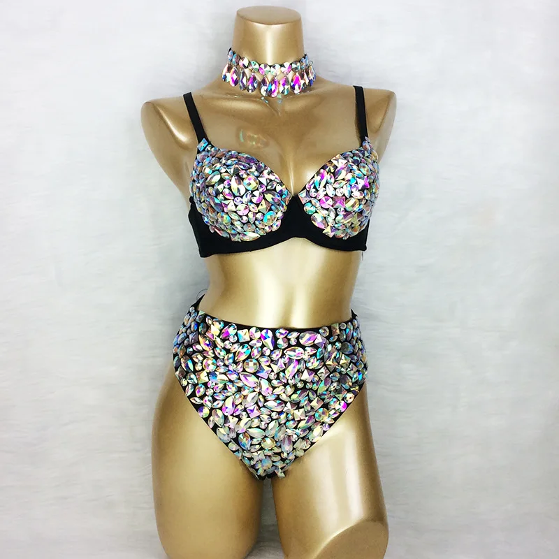 Angepasst Neue Party Nachtclub Sexy Bühne Kostüm Bar Erwachsene Stahl Rohr Jazz Dance mit Diamant Leistung Kostüm Weibliche