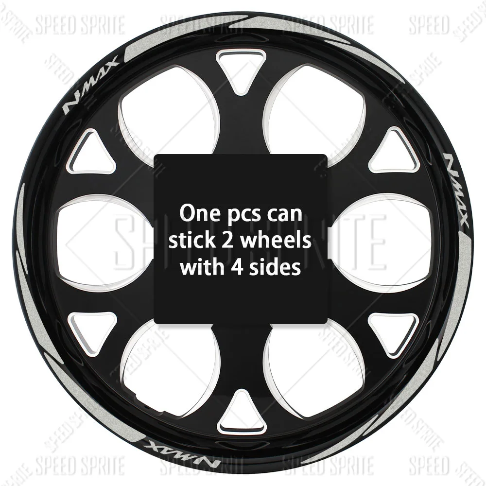 NMAX Motorcycle Accessories Wheel Sticker Hub Decals Rim Stripe Tape For NMAX 155 nmax 160 nmax 125