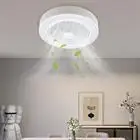 20 Inch Circular LED Ceiling Fan With Remote Control For Living Room And Bedroom Pendant Lights In The United States, 110V