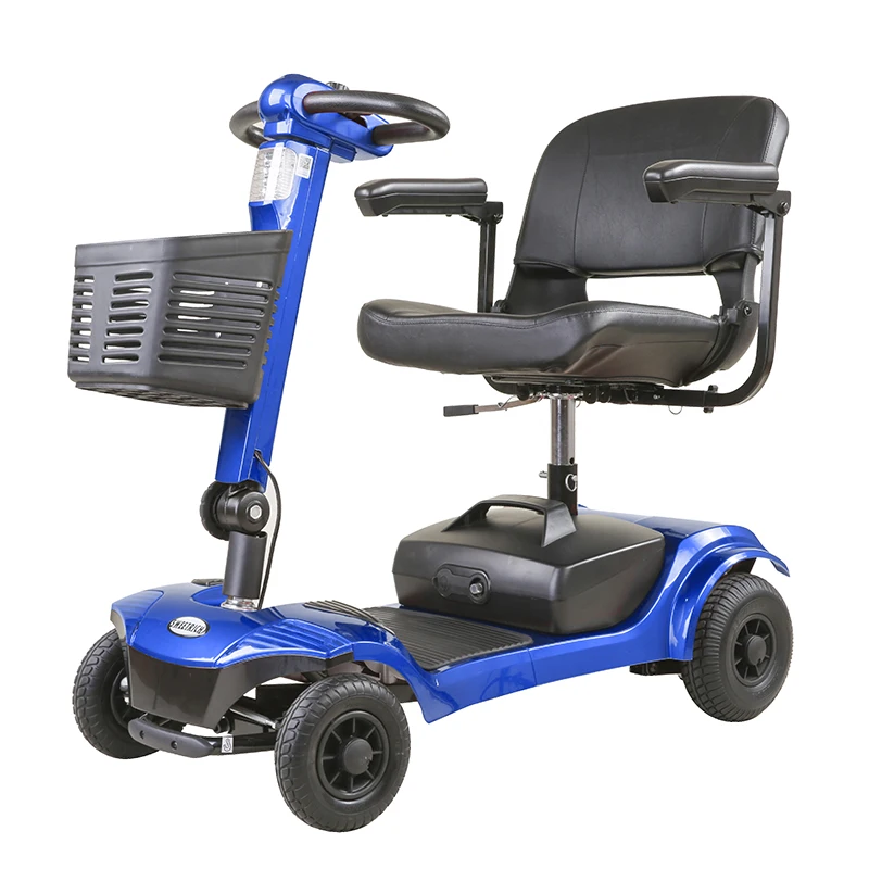 Lightweight Folding Travel Elderly Scooter Motorized Electric Medical Carts for Seniors, Handicapped, or Disabled Adults