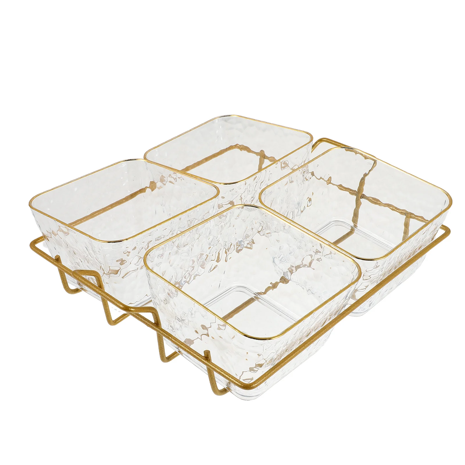 

Divided Serving Tray Platter Container Clear Acrylic Snack Organizer For Fruit Nuts Chips Dip Appetizer Buffet Bar Ktv Spa