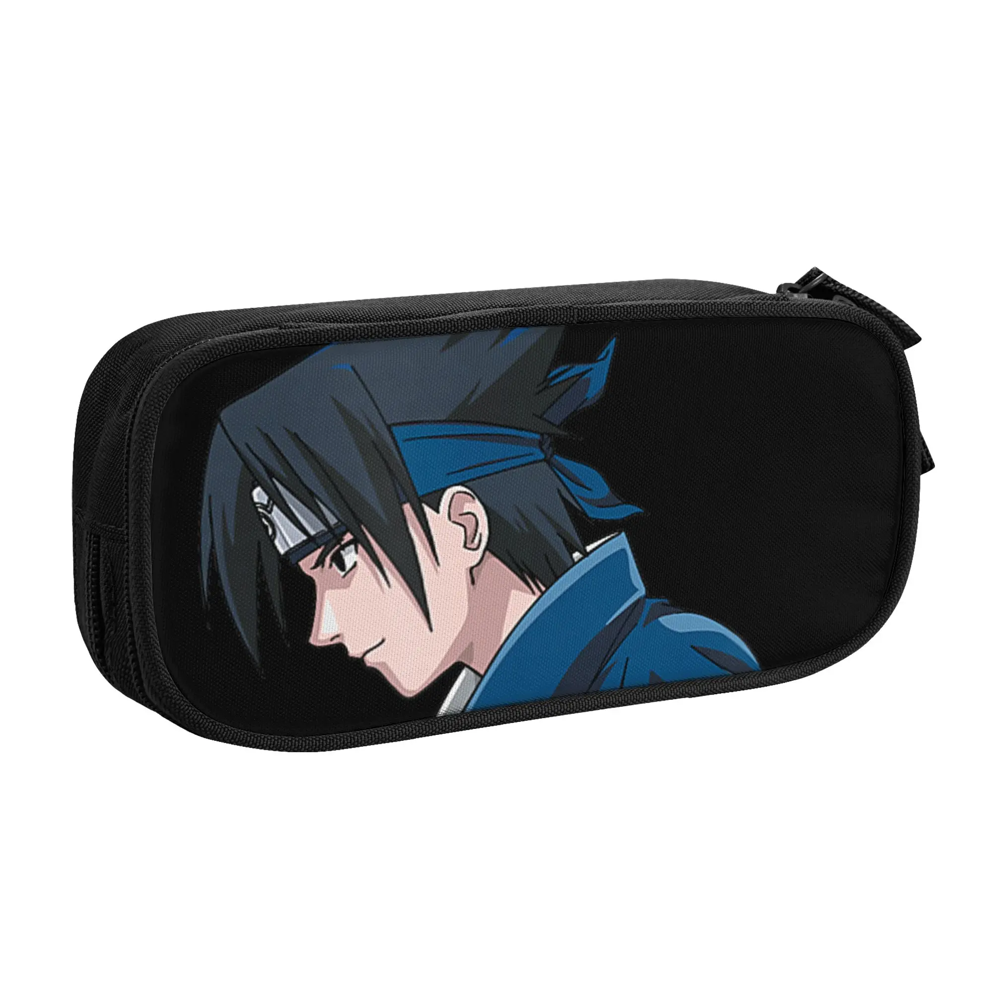 Large Capacity Bags for Child Cartoon Classic Sasuke Side View  School Pencil Bag for Boys Gilrs Kids
