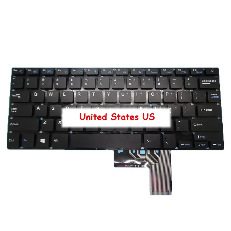 Laptop V700 Keyboard For Dere KT105 KT103 KT106 KT109 V700 0280JJ NB92-16 342808054 S84 13.3' English US Black NO Frame New