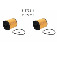 2pcsOil Filter for VOLVO S60 S80 S90 V40 V60 V90 XC40 XC60 XC70 XC90 B3 B4 D3 D4 T4 T5 T6 T8 31372214 31372212 32140029