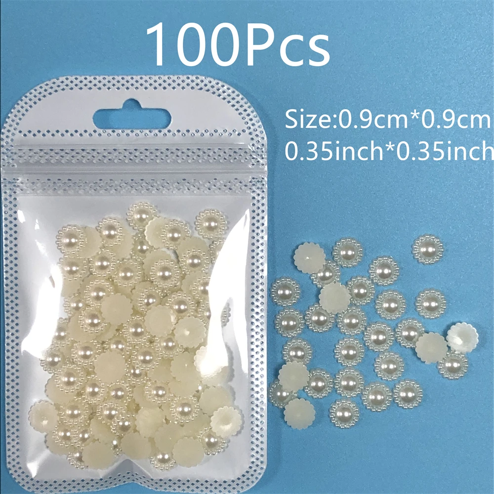 100Pcs New Fashion Small Circle 3D Heart Shape Resin Nail Charms Diy Computer Laptop Keyboard Sound Decorations Part Bulk Supply