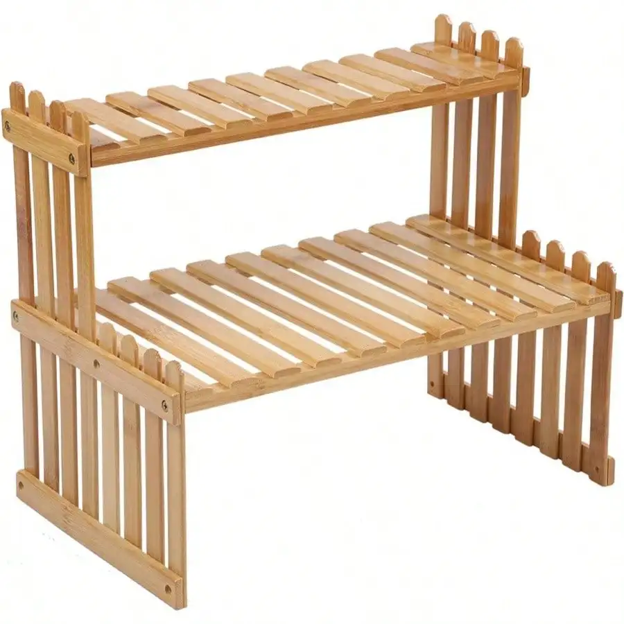 2 Tiers Plant Stand Shelf: The Ultimate Desktop Organizer thumbnail