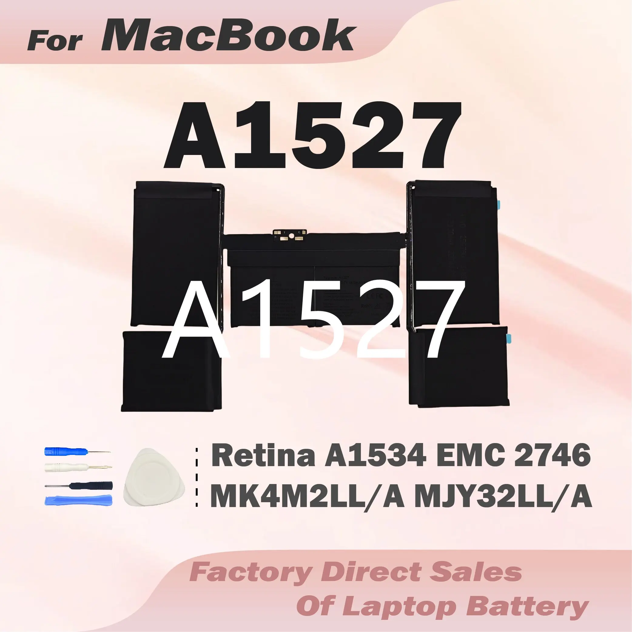 A1527 Replacement Battery A1534 A1705 (Early 2015 Early 2016