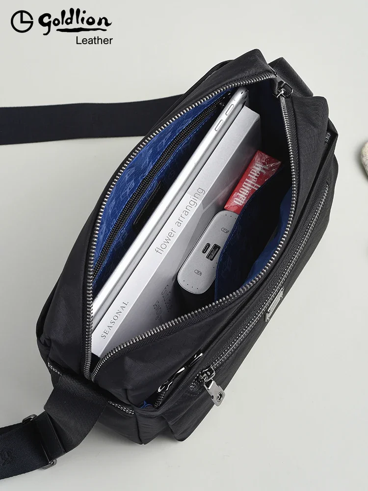 Оригинальная роскошная дизайнерская спортивная сумка Goldlion, большая вместительная водонепроницаемая мужская парусиновая сумка из ткани Оксфорд для отдыха