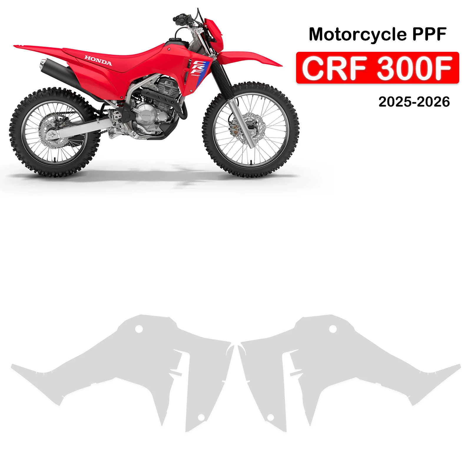 

Защитная пленка PPF TPU для Honda CRF300F 2026 года, невидимая, прозрачная, для защиты кузова и окраски