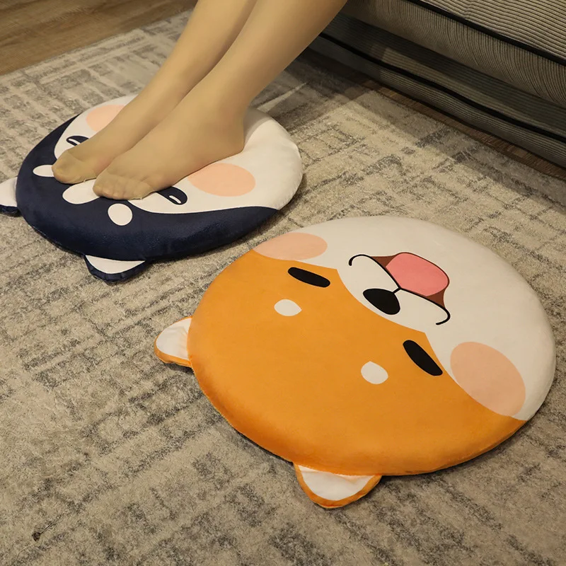 40 سنتيمتر لطيف شيبا اينو البومة بعقب وسادة ألعاب من نسيج مخملي الدب الكرتون مريحة الطعام كرسي وسادة