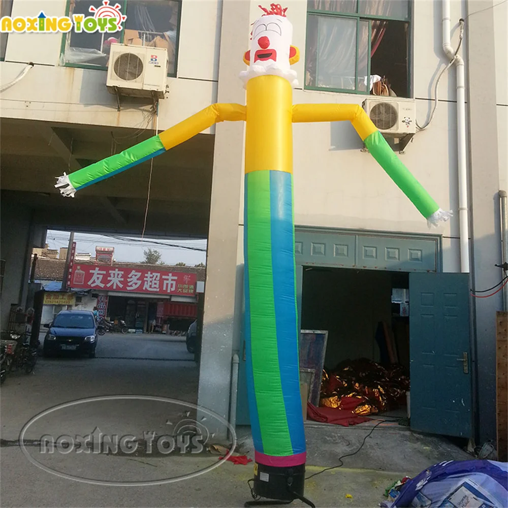 6M Height Air Dancer Tireshop Inflatable With Blower Sky Clown Swing Human Model For Outdoor Advertising Decoration